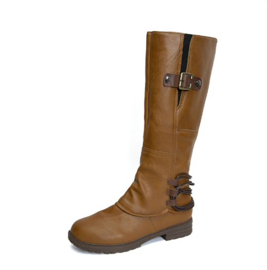 Street-wave Knee-High Leather Boots For Women Premium Leather All-Day Comfort Timeless Style