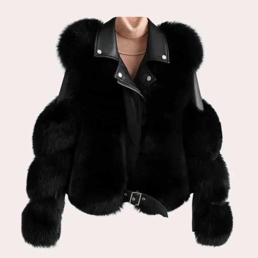 Streetwave Faux Fur Jacket For Women Luxurious Soft Plush Comfort With Elegant Flair