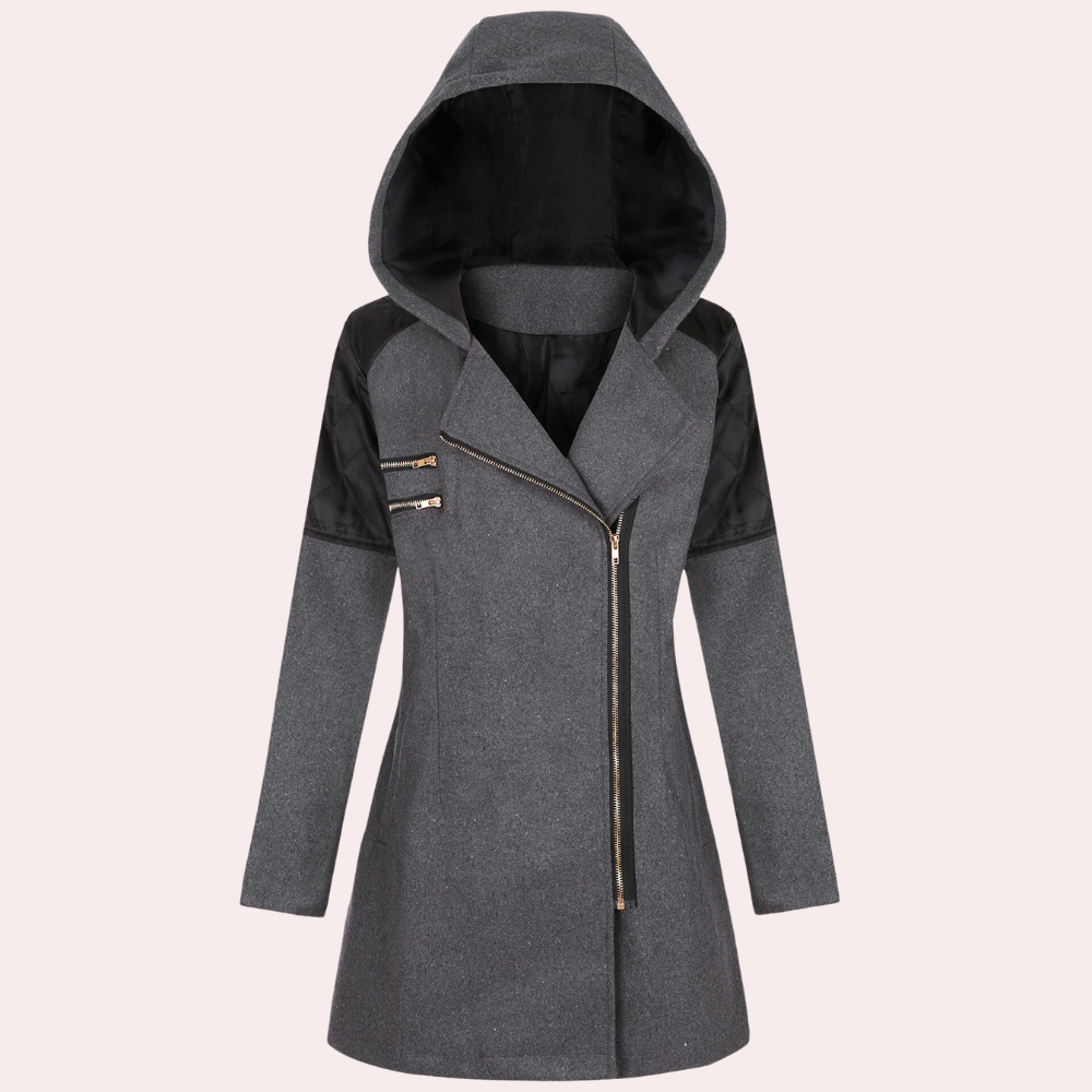 Street Wave Hooded Winter Coat For Women With Warmth Mid Length Fit And Everyday Style