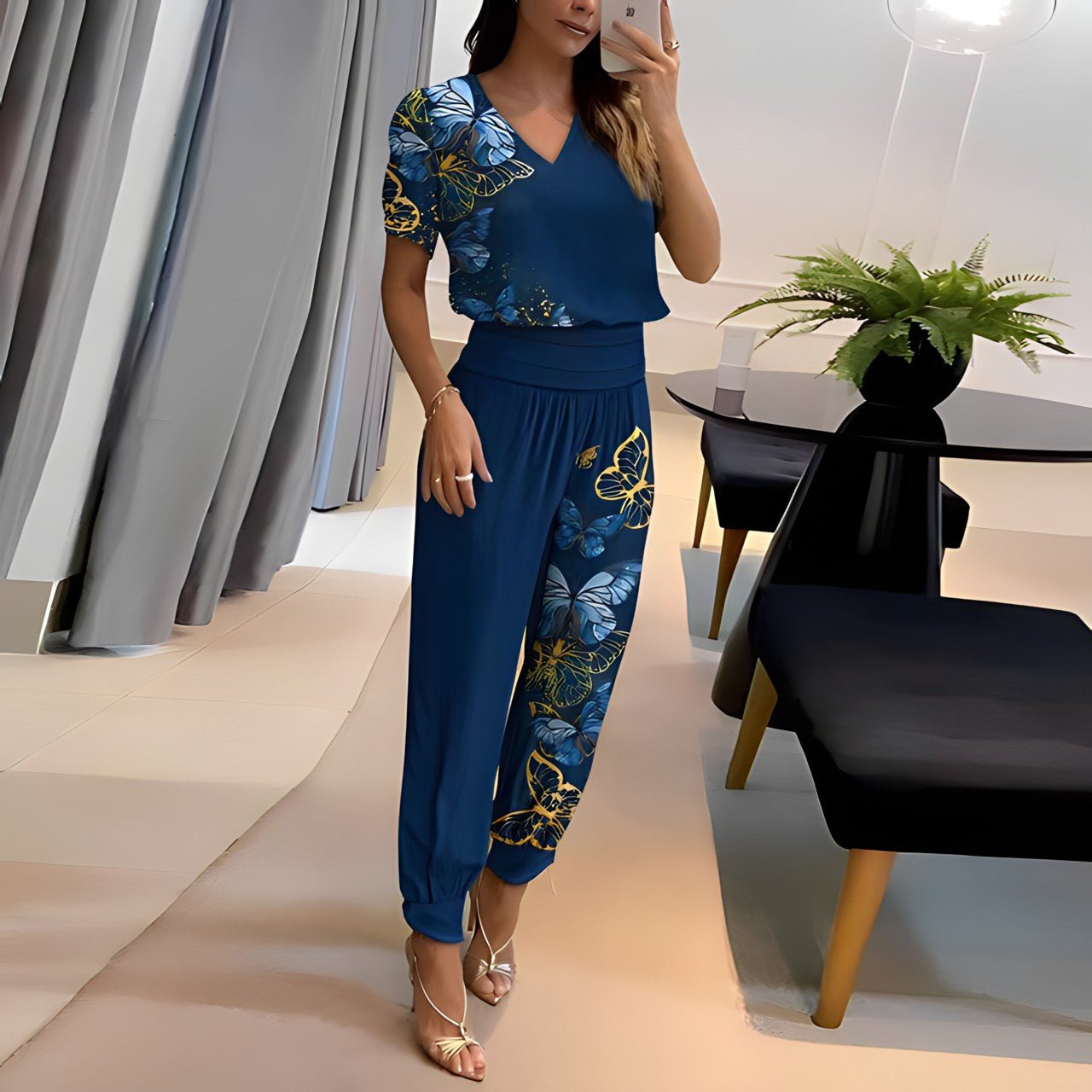 Street Wave Alaia Blouse And Pants Set For Women All Day Comfort