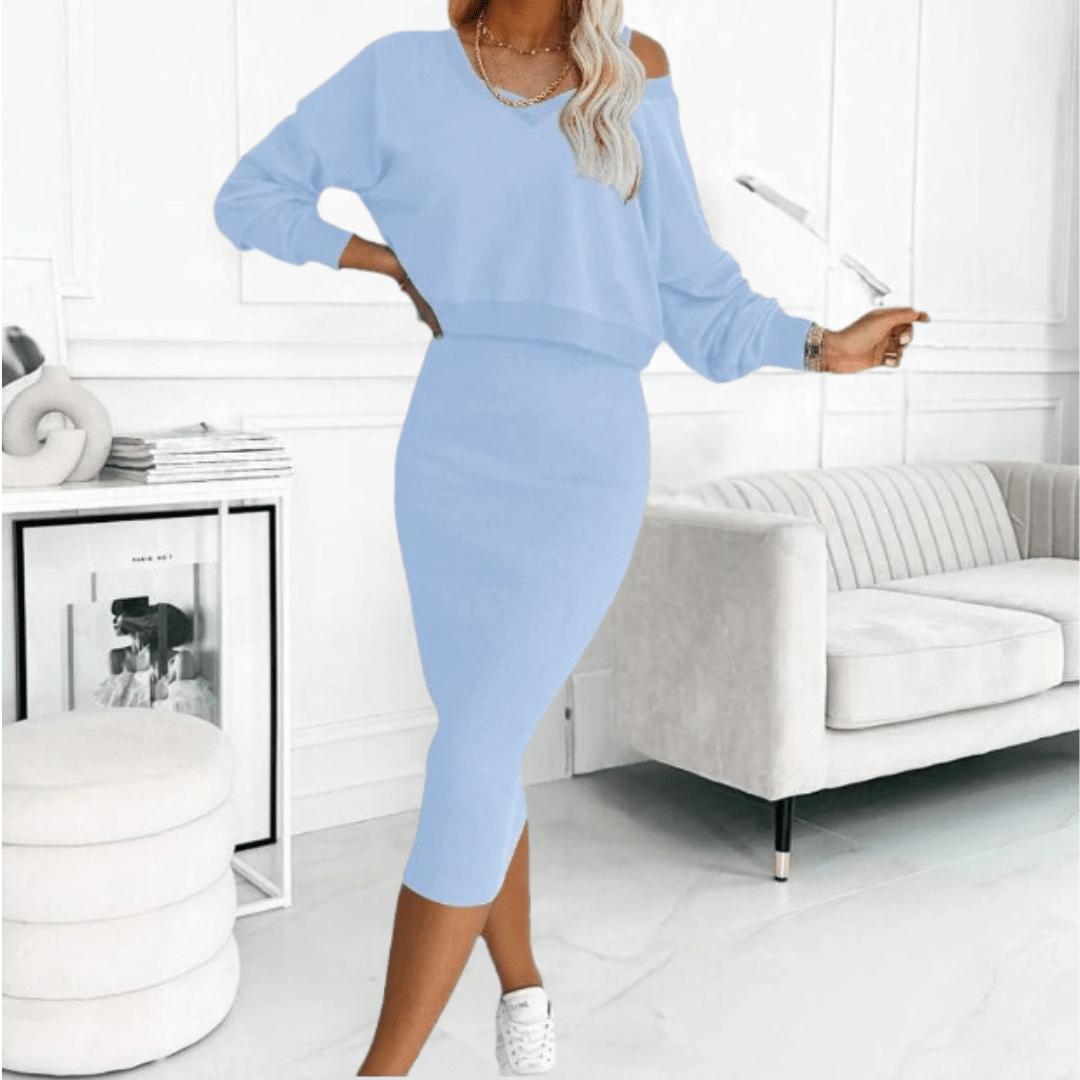 Street-Wave Madison Womens Off-Shoulder Top And Skirt Set Flattering Silhouette