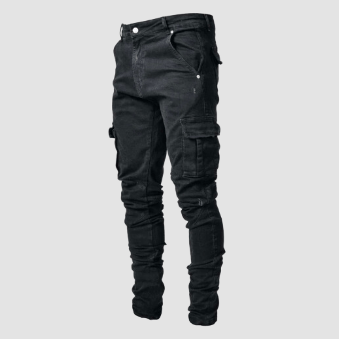 Men's Cargo Pants Slim Fit With Multiple Pockets Comfortable Casual Design For Everyday Wear And Adventure