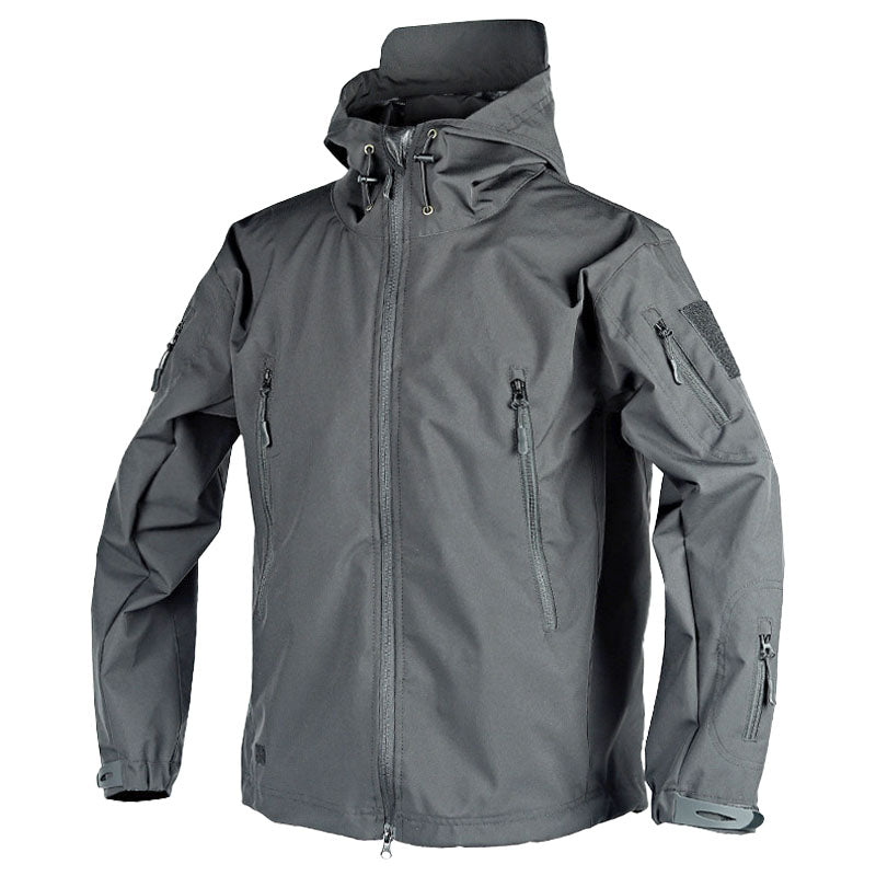 Street-wave Waterproof Outdoor Jacket For Adventurers With Adjustable Hood And Cuffs