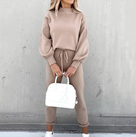 Abigail Two Piece Lounge Set Cozy Lightweight Polyester Unisex Street Wave