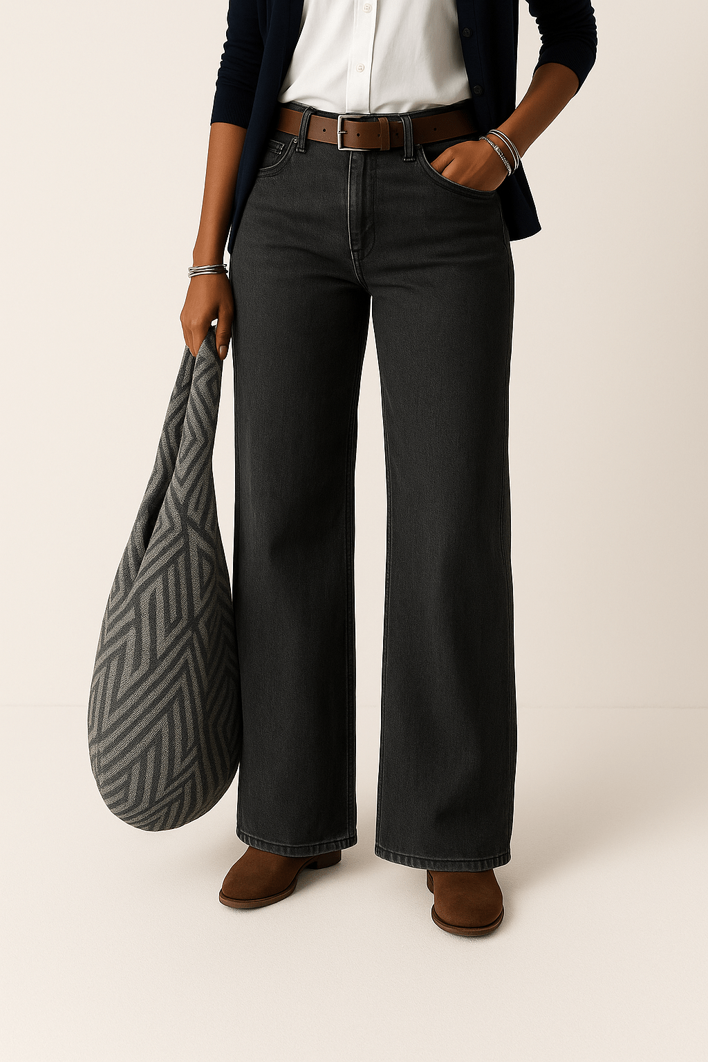 StreetWave Amelia Wide Leg Denim Jeans Unisex Comfort Fit
