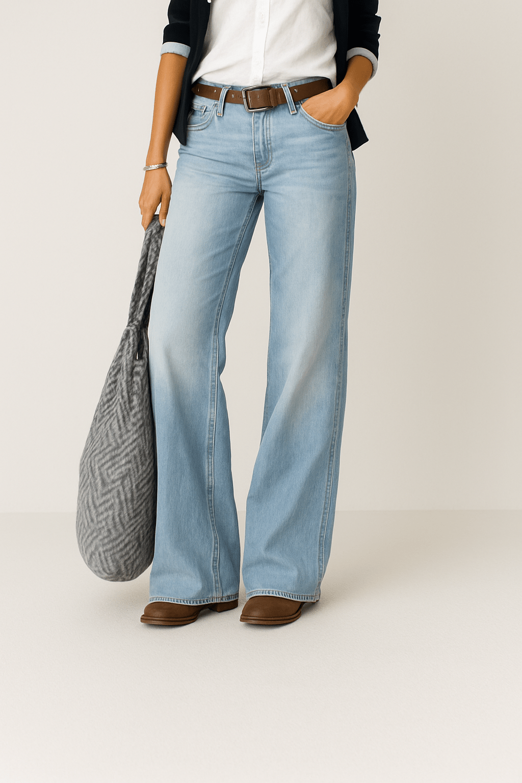 StreetWave Amelia Wide Leg Denim Jeans Unisex Comfort Fit