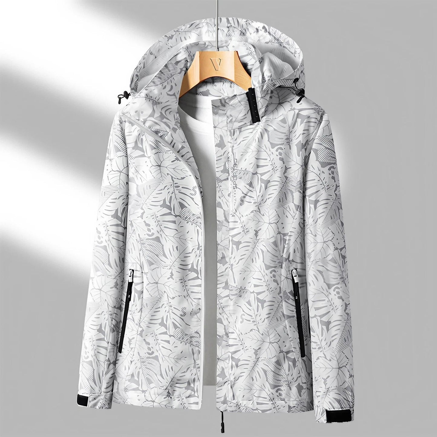 Street-Wave Women's Hooded Rain Jacket - Windproof, Lightweight Waterproof Coat for Outdoor Adventures