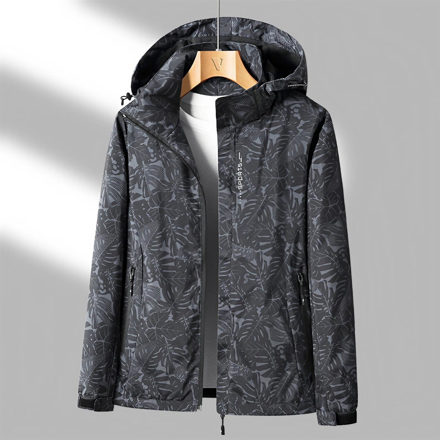 Street-Wave Women's Hooded Rain Jacket - Windproof, Lightweight Waterproof Coat for Outdoor Adventures