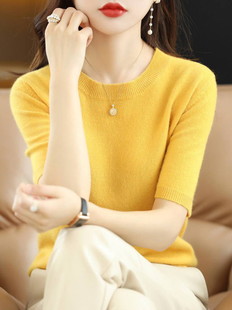 Street-Wave Women Merino Cashmere Knit Pullover Soft Wool Blend With Cashmere-Like Warmth For Everyday Comfort