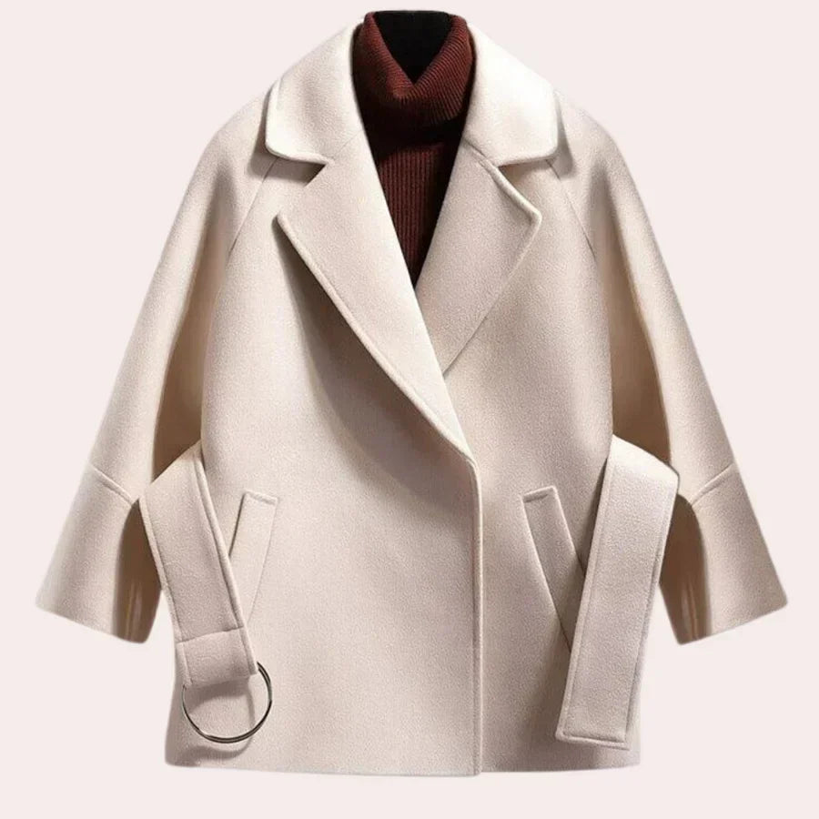 Street-wave Belted Womens Jacket Chic Trendy Coat For Women With Fashion Belt Premium