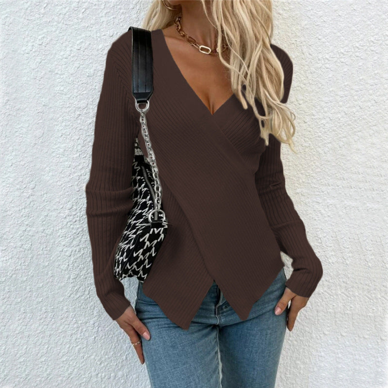 Streetwave Womens Knit Sweater Pullover Soft Cozy Elegant Casual Top For Everyday Wear