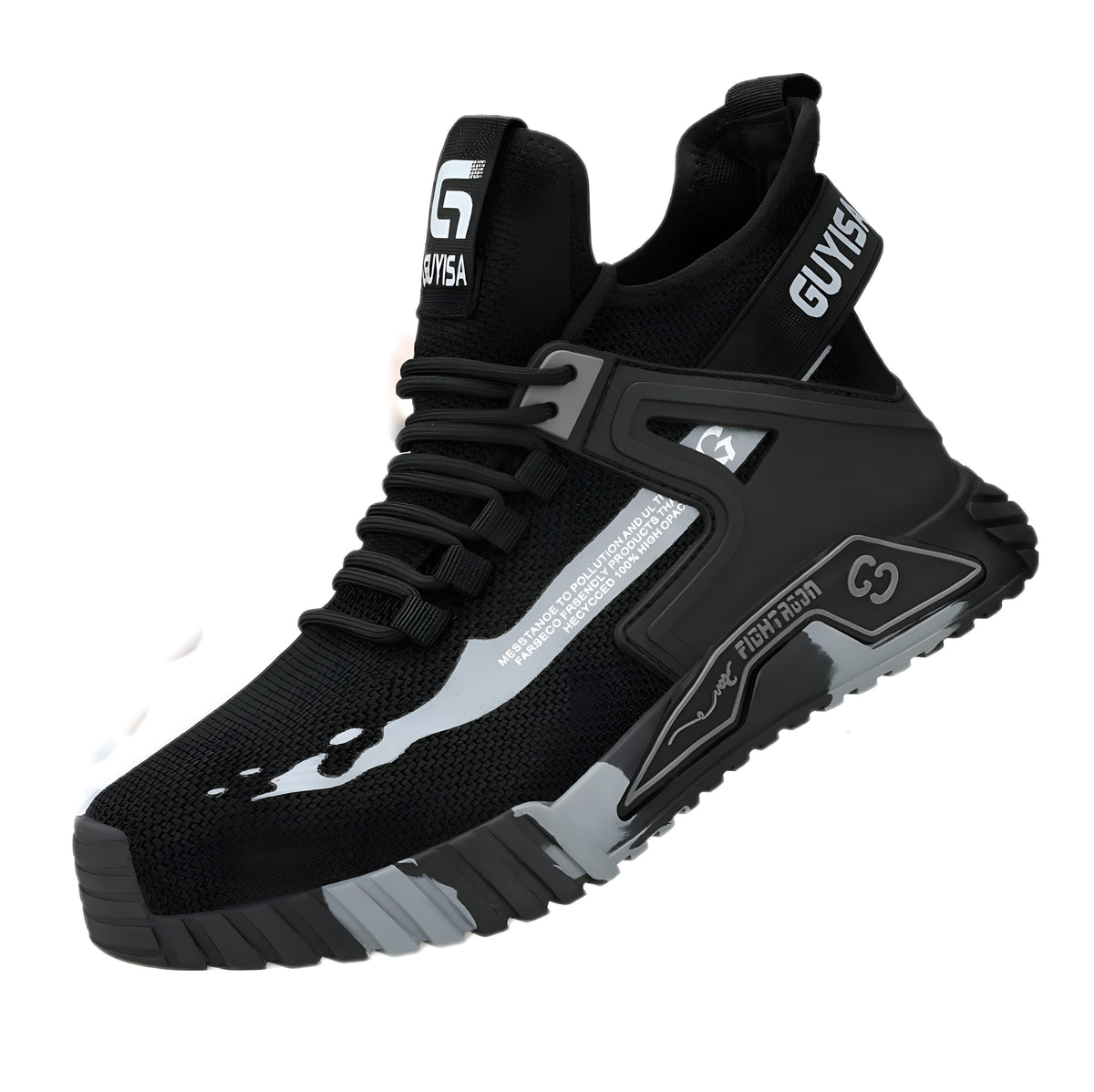 Street-wave Mens Sport Sneakers Light Comfort For Active Work Orthopedic Support Cushioned Sole Breathable Knit Upper