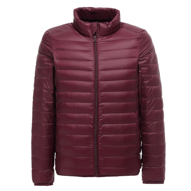 Street-Wave Nathan Mens Lightweight Water Resistant Packable Puffer Jacket For Outdoor Winter Weather