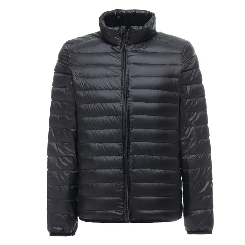 Street-Wave Nathan Mens Lightweight Water Resistant Packable Puffer Jacket For Outdoor Winter Weather