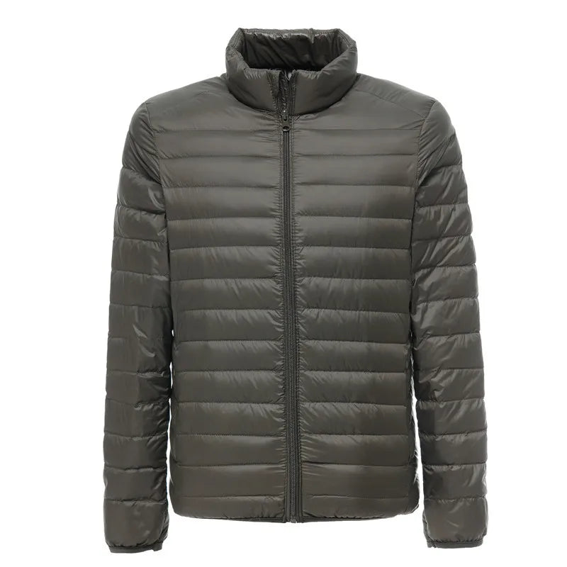 Street-Wave Nathan Mens Lightweight Water Resistant Packable Puffer Jacket For Outdoor Winter Weather