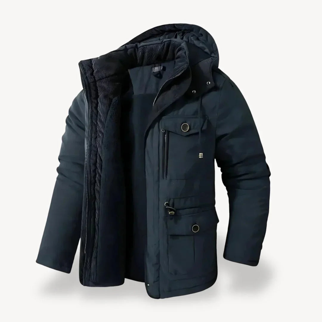 Street-Wave Anthony Mens Heavy-Duty Winter Jacket With Hood All Weather