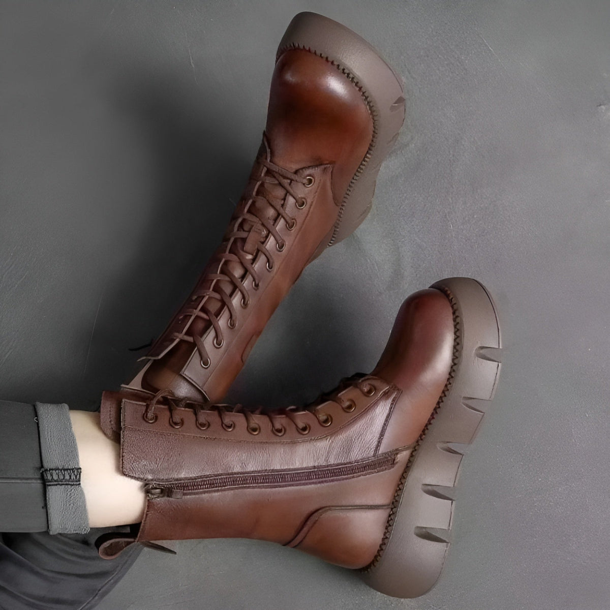 Street-Wave Orthopedic Women Boots With Arch Support For All Day Comfort Elegant Black Leather