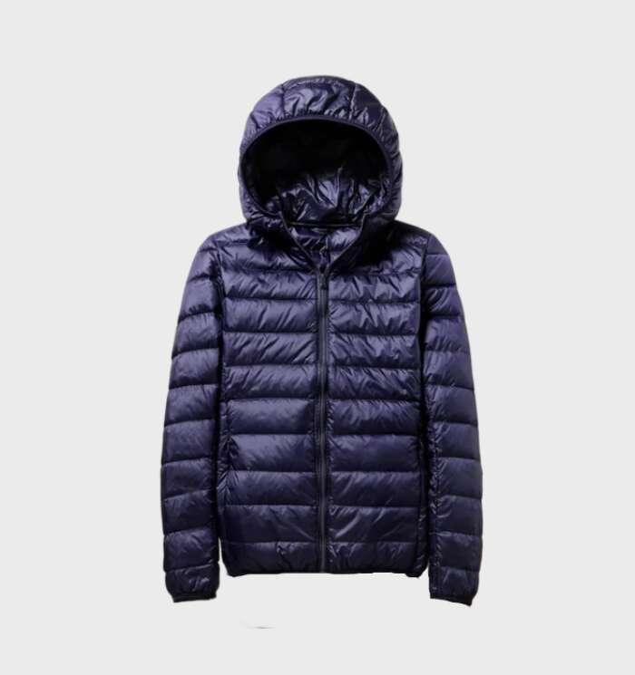 Street-wave Womens Hooded Down Puffer Jacket Ultra Warm Lightweight Comfort Pink