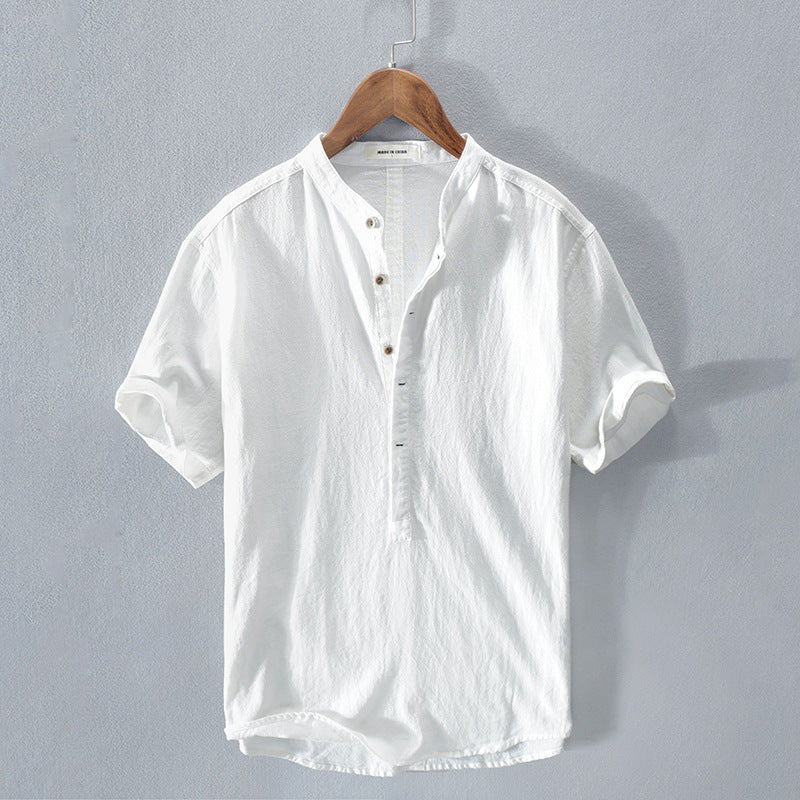 Kender Summer Cotton Shirt For Men Lightweight Breathable Everyday Wear Ideal Beach Vacation Style