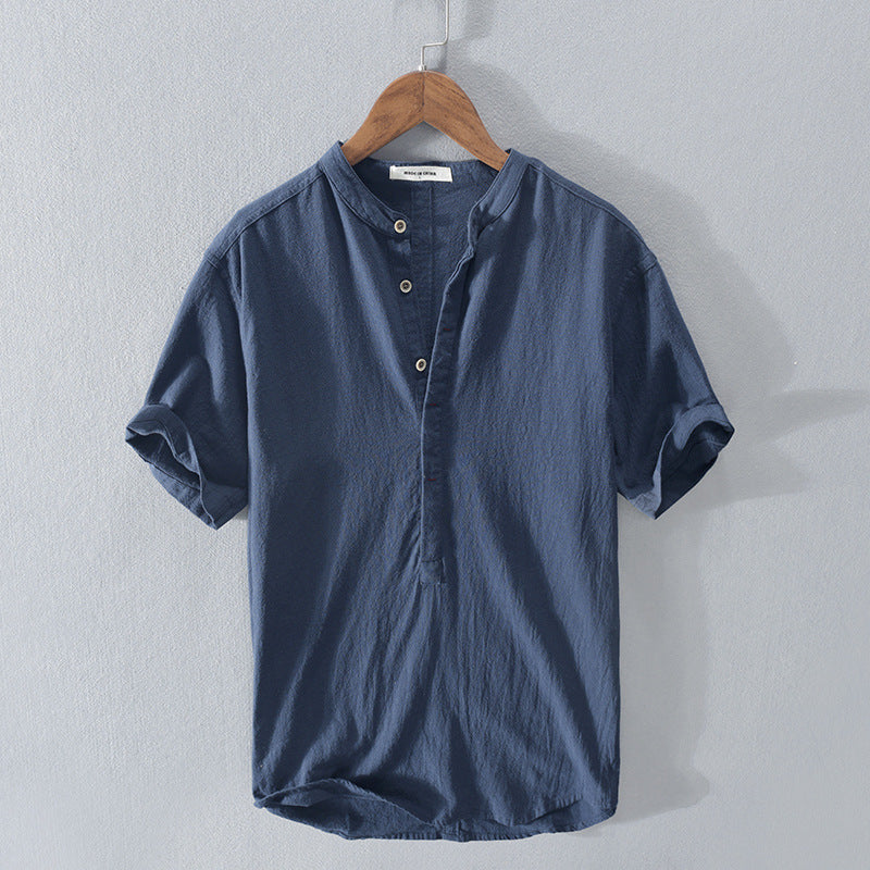 Kender Summer Cotton Shirt For Men Lightweight Breathable Everyday Wear Ideal Beach Vacation Style