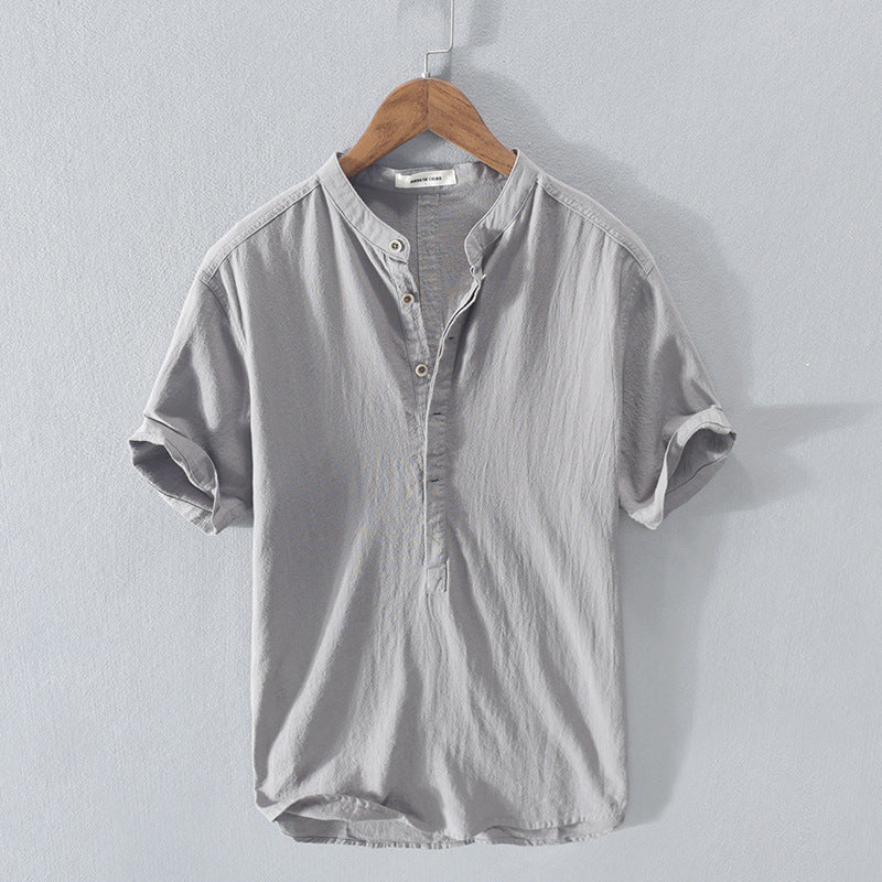 Kender Summer Cotton Shirt For Men Lightweight Breathable Everyday Wear Ideal Beach Vacation Style