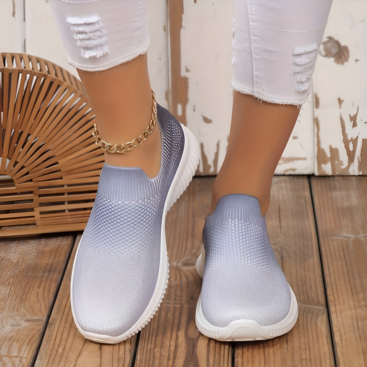 Street-wave Orthopedic Womens Shoes For Fashionable Women Effortless Comfort Breathable Slip On Sneakers