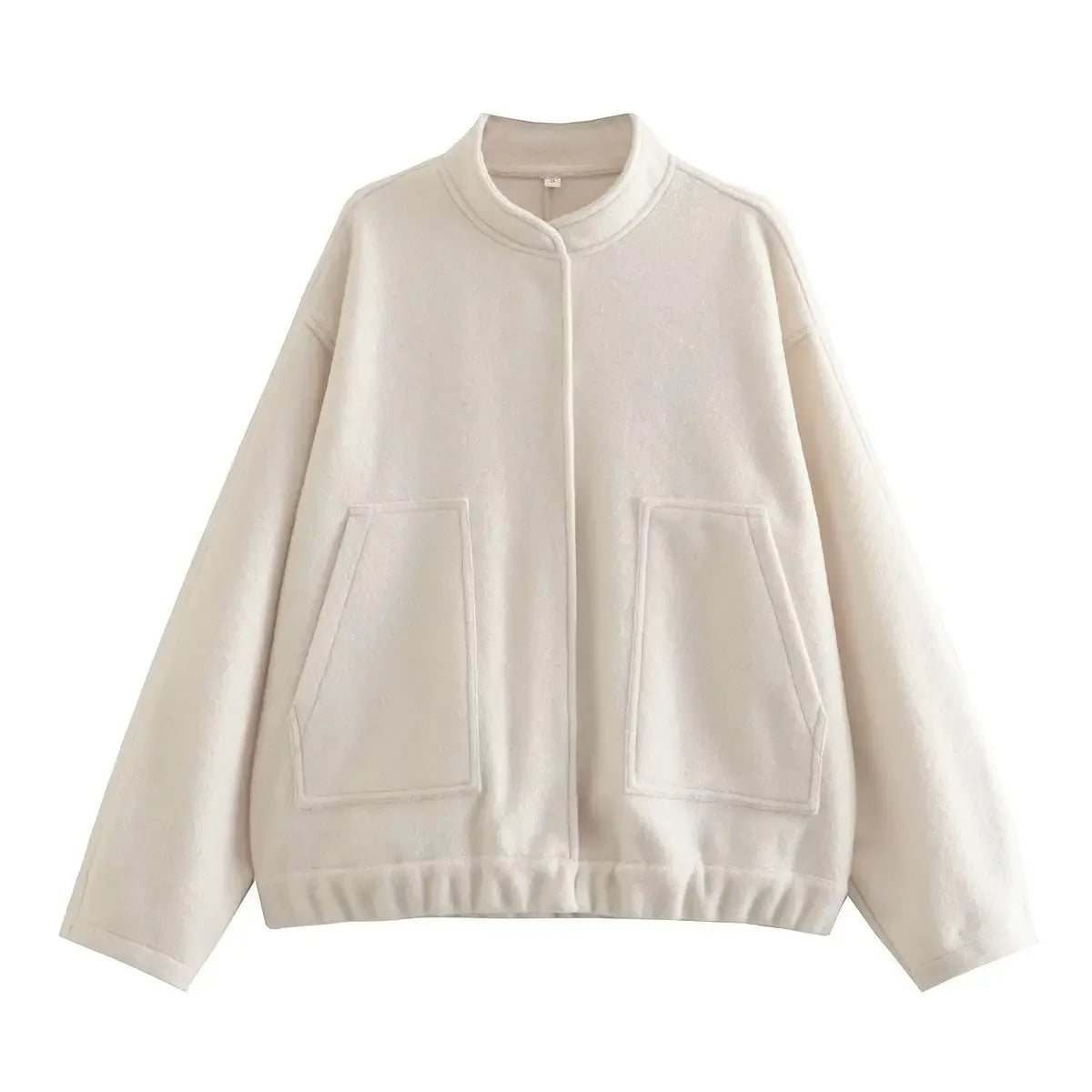 Street-Wave Cozy Oversized Jacket With Pockets For Women Soft Plush Warmth And Casual Style