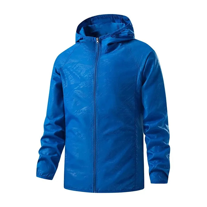 Olivia Unisex Waterproof Windbreaker Jacket for Hiking and Camping All Season Lightweight With Four Pockets