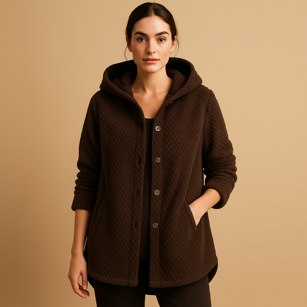 Street Wave Teddy Jacket With Hood For Women Cozy Plush Warmth Modern Luxe Coat Essentials