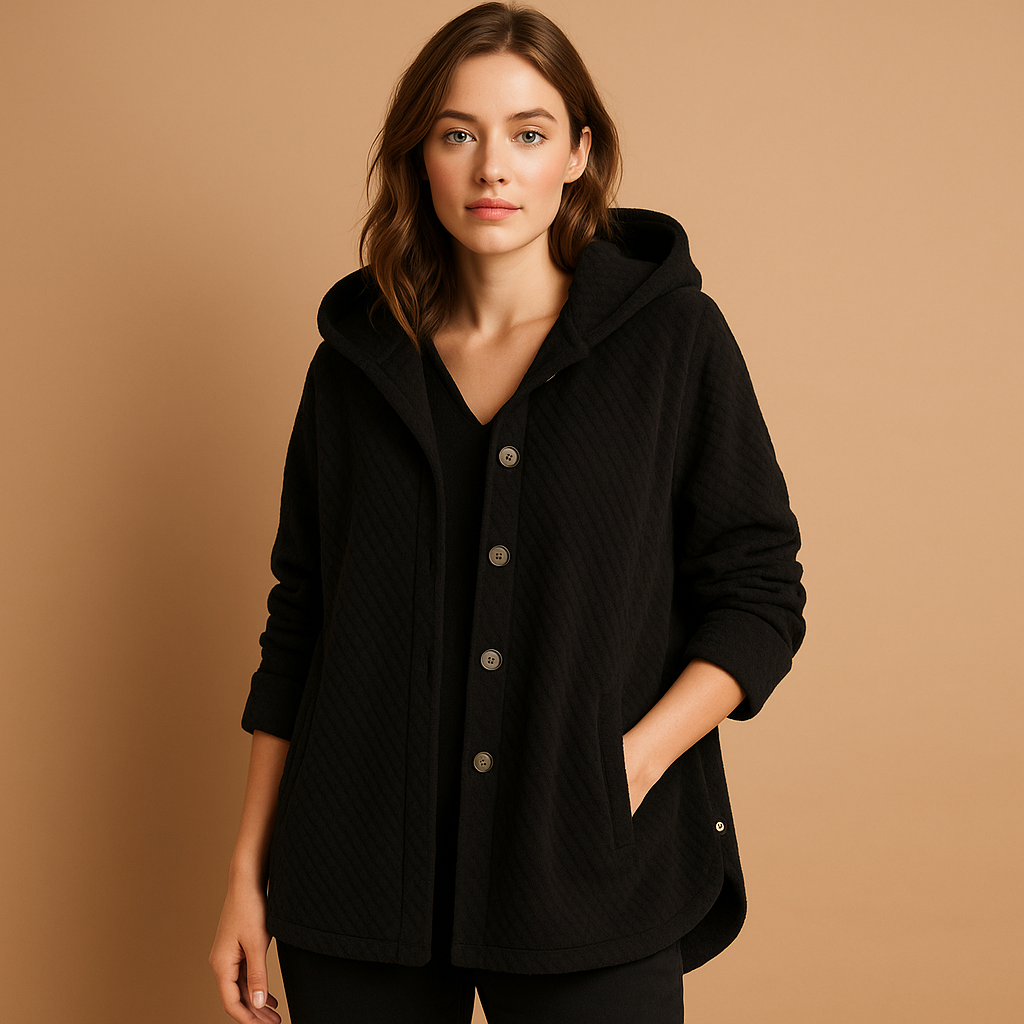 Street Wave Teddy Jacket With Hood For Women Cozy Plush Warmth Modern Luxe Coat Essentials