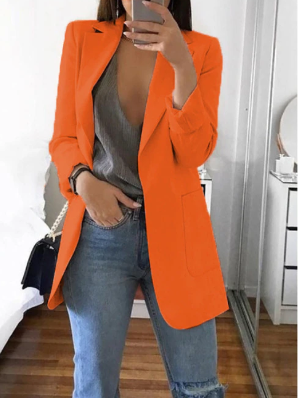 Street-wave Slim Fit Blazer for Women Modern Elegant Workwear Durable Warmth and Style