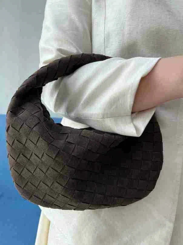 Street-wave | Stilvolle Braune Geflochtene Handtasche - Street-wave