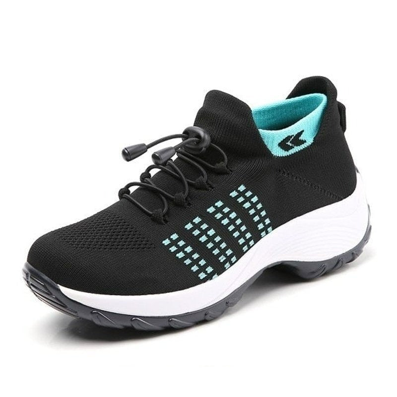 Street-Wave Orthopedic Women's Shoes for All-Day Comfort and Support with Elegant Knit Upper