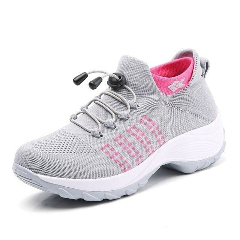 Street-Wave Orthopedic Women's Shoes for All-Day Comfort and Support with Elegant Knit Upper