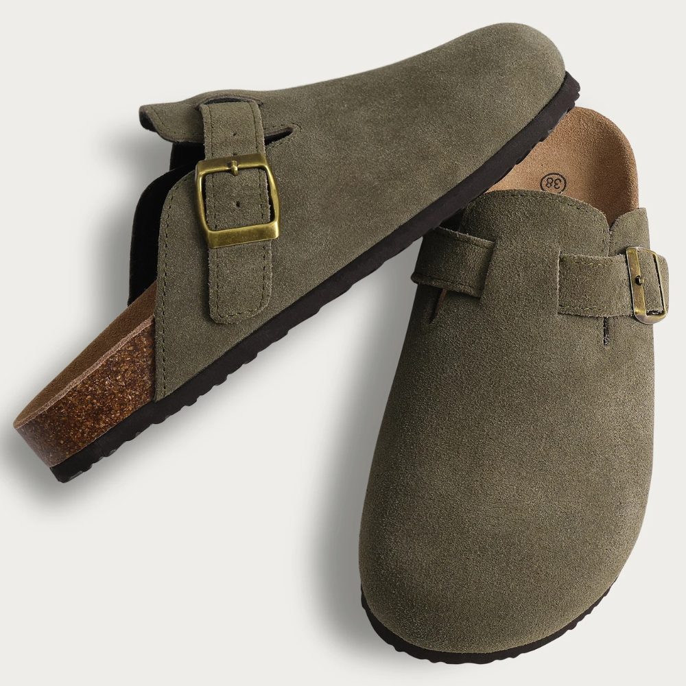 Orthopedic Slippers For Men And Women By Street-Wave, Soft Fleece Lined Insole, Cork Support