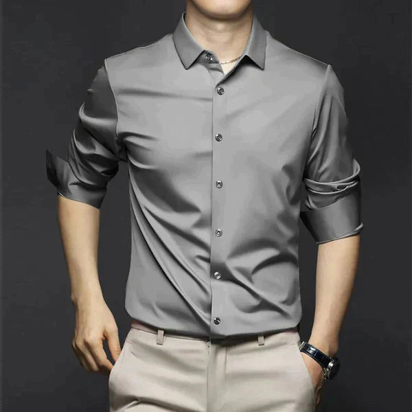 StreetWave NonIron Dress Shirt For Men Slim Fit WrinkleFree