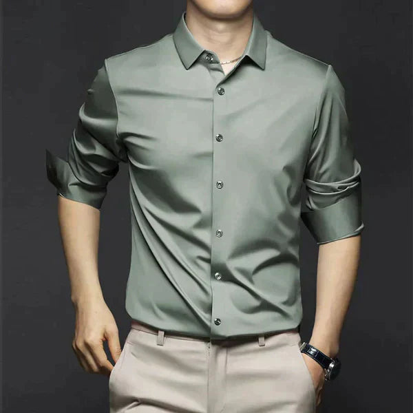StreetWave NonIron Dress Shirt For Men Slim Fit WrinkleFree