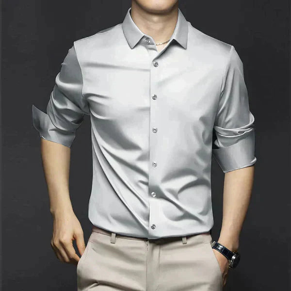 StreetWave NonIron Dress Shirt For Men Slim Fit WrinkleFree