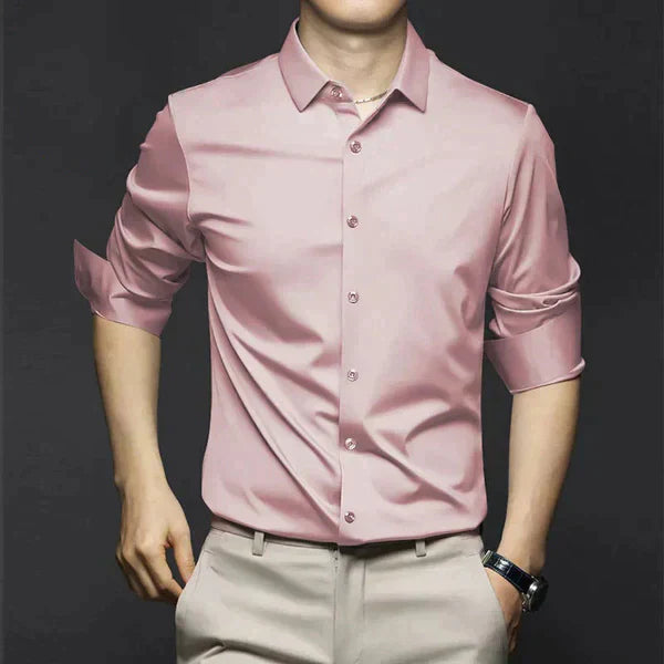 StreetWave NonIron Dress Shirt For Men Slim Fit WrinkleFree