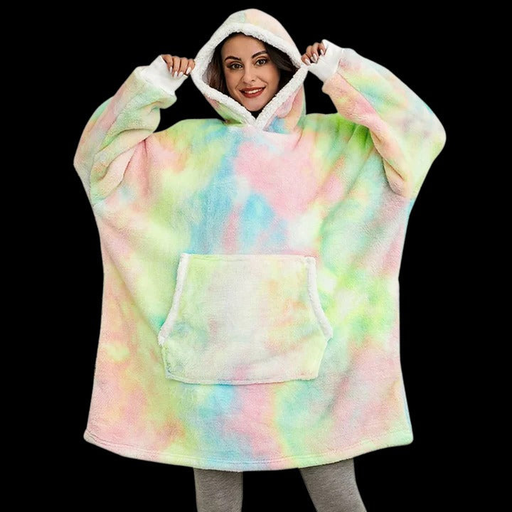 Giant Blanket Hoodie Oversized Cozy Wearable Blanket for Home and Outdoor Lounging