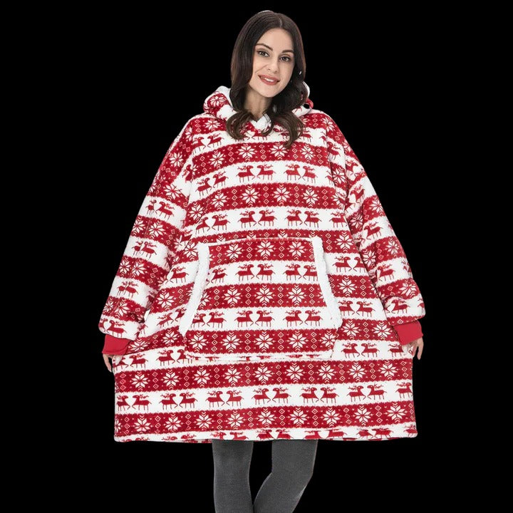 Giant Blanket Hoodie Oversized Cozy Wearable Blanket for Home and Outdoor Lounging