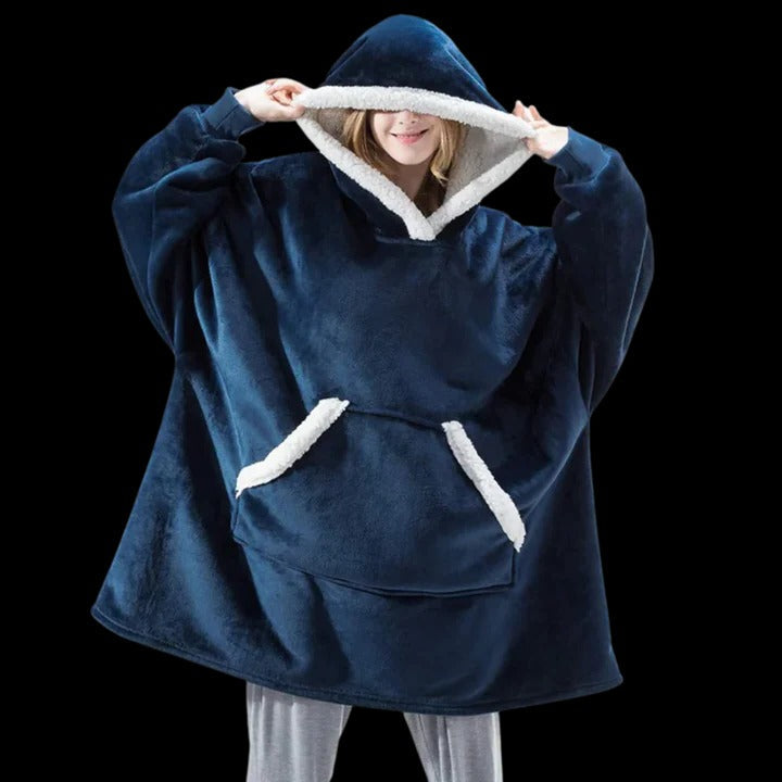 Giant Blanket Hoodie Oversized Cozy Wearable Blanket for Home and Outdoor Lounging