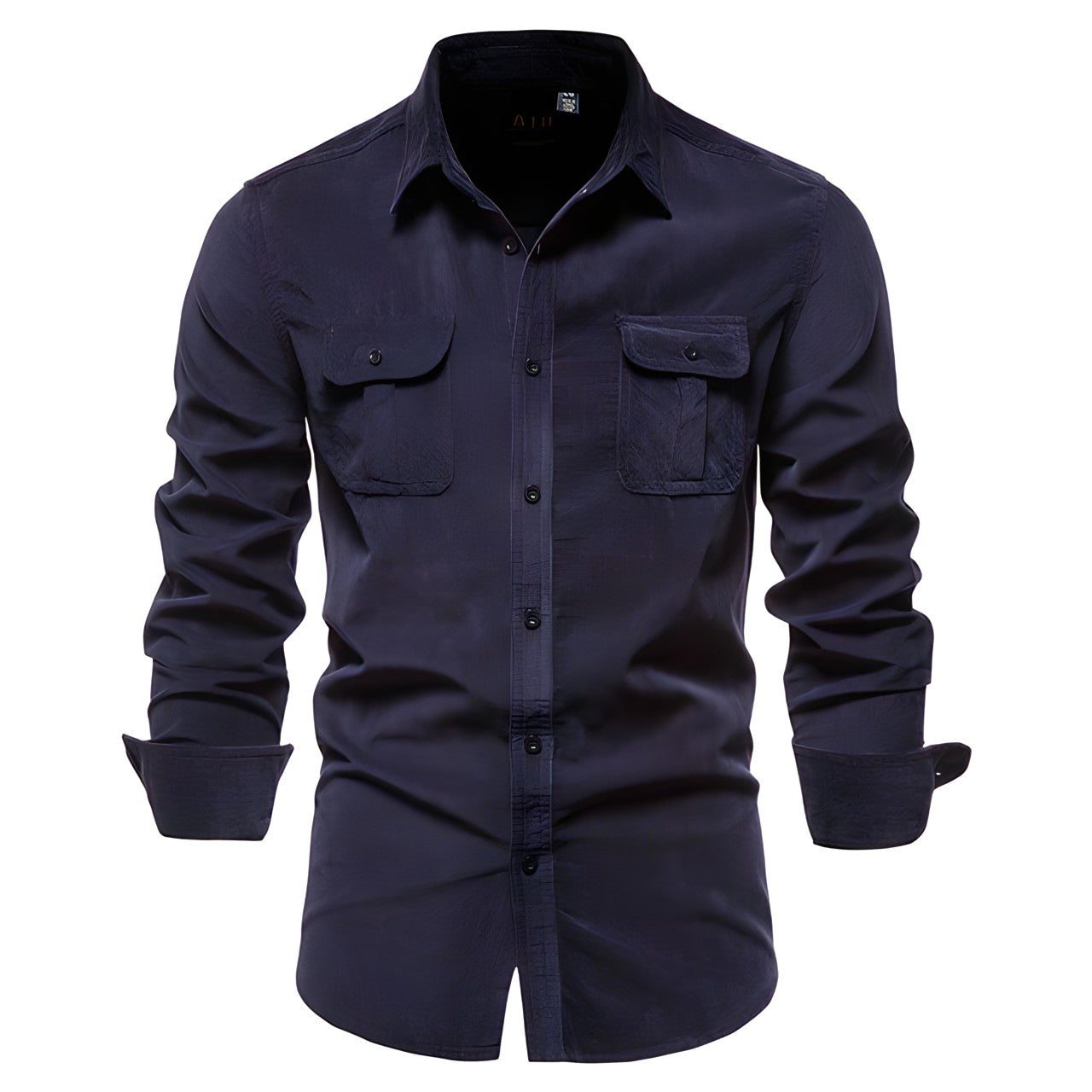 Rugged Military Style Shirt For Men With Pockets Street-Wave