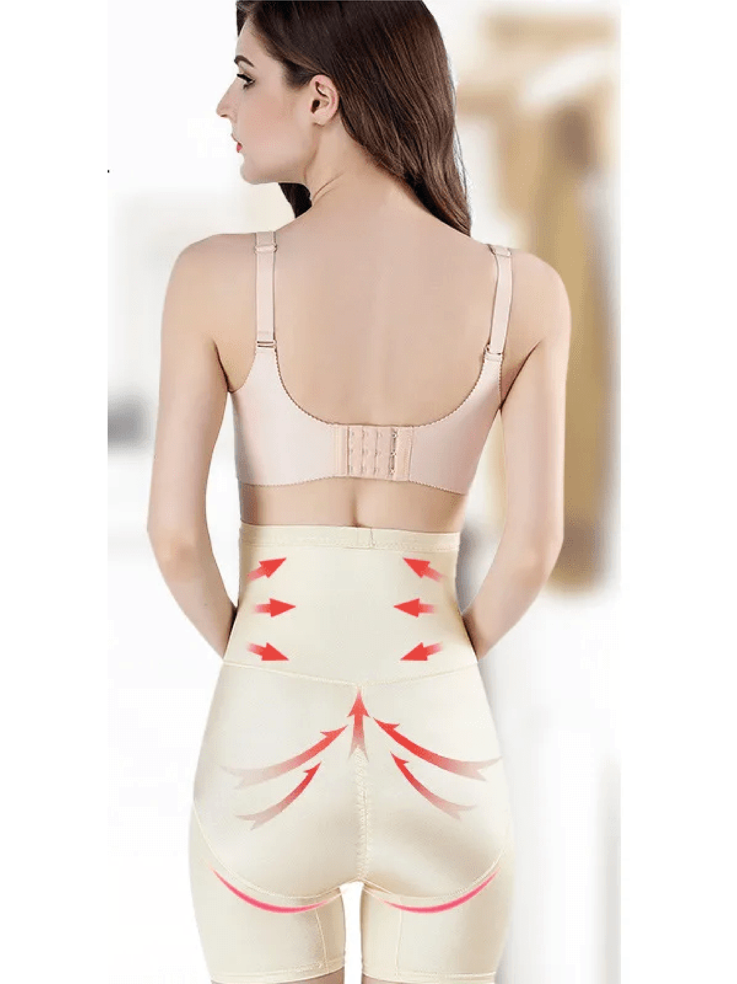 Women's High-Waist Compression Shaper with Firm Control and Stretch Fit