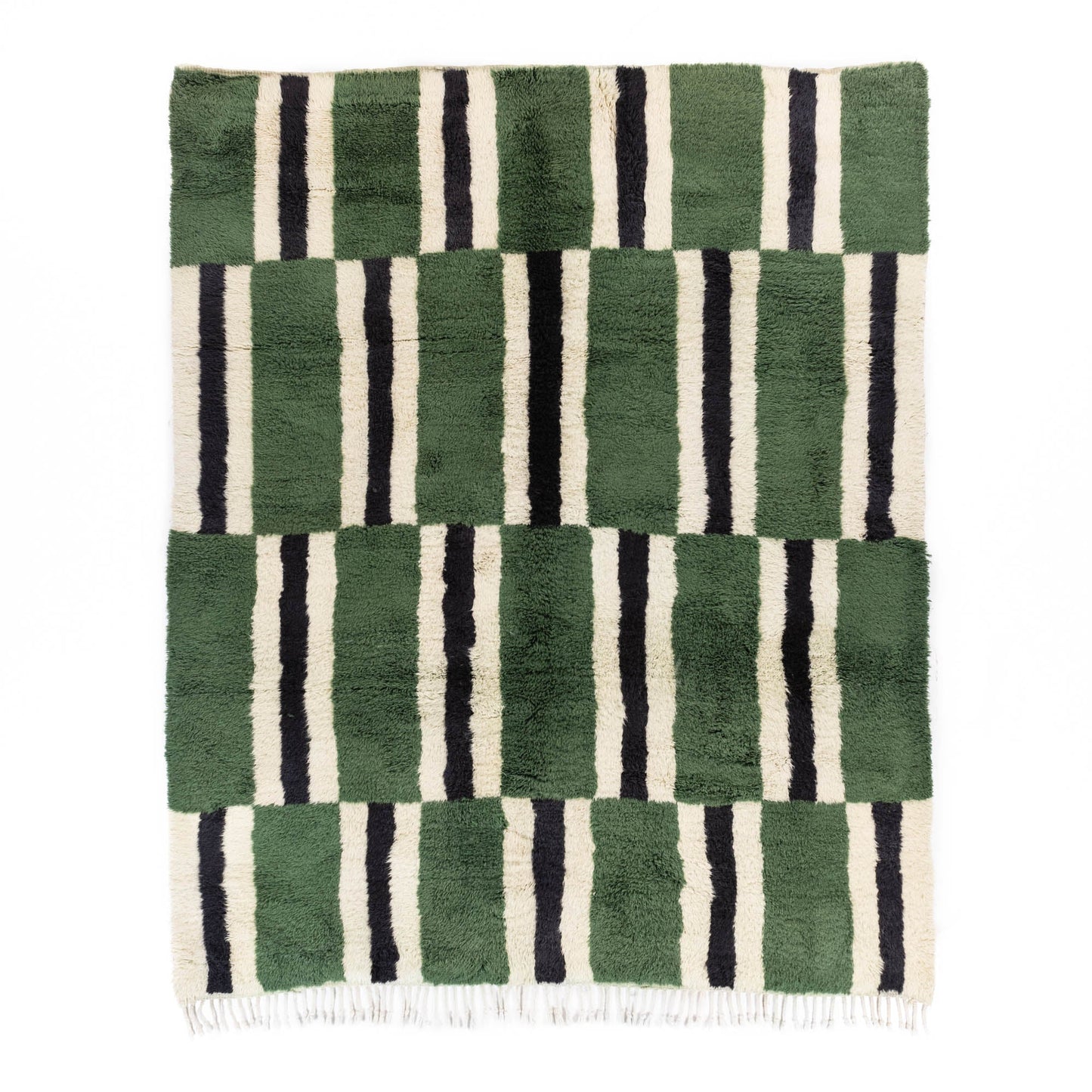 Parallel Pulse - Luxury Shag Moroccan Rug - Street-Wave