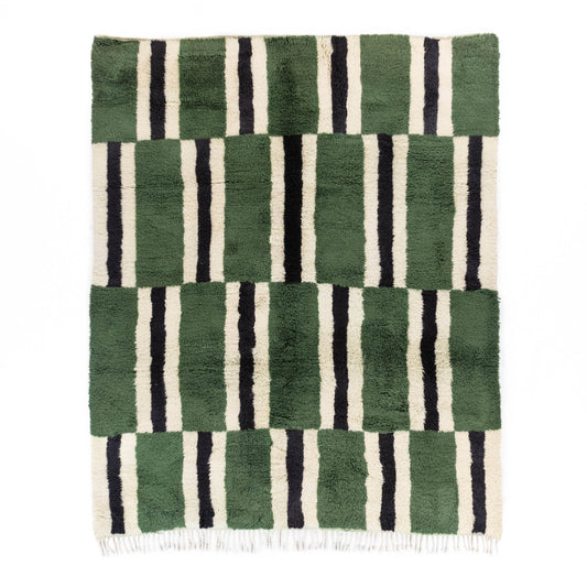 Parallel Pulse - Luxury Shag Moroccan Rug - Street-Wave