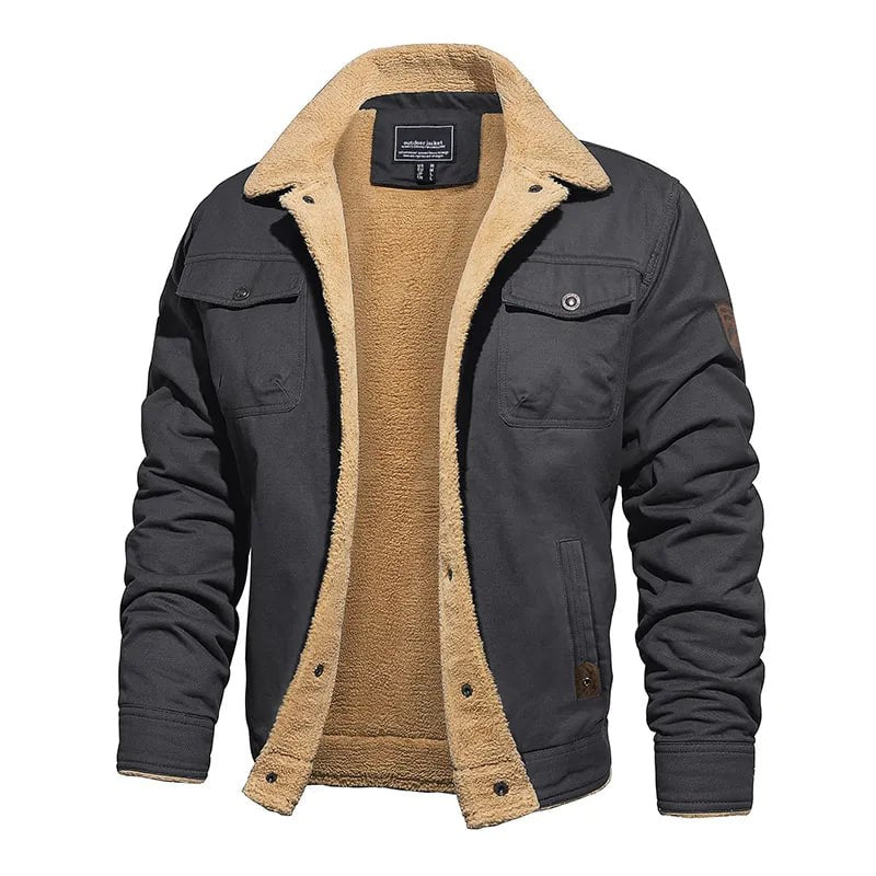 Street-Wave Classic Winter Jacket With Cozy Fleece Lining For Men Warm Comfort All Winter Wear