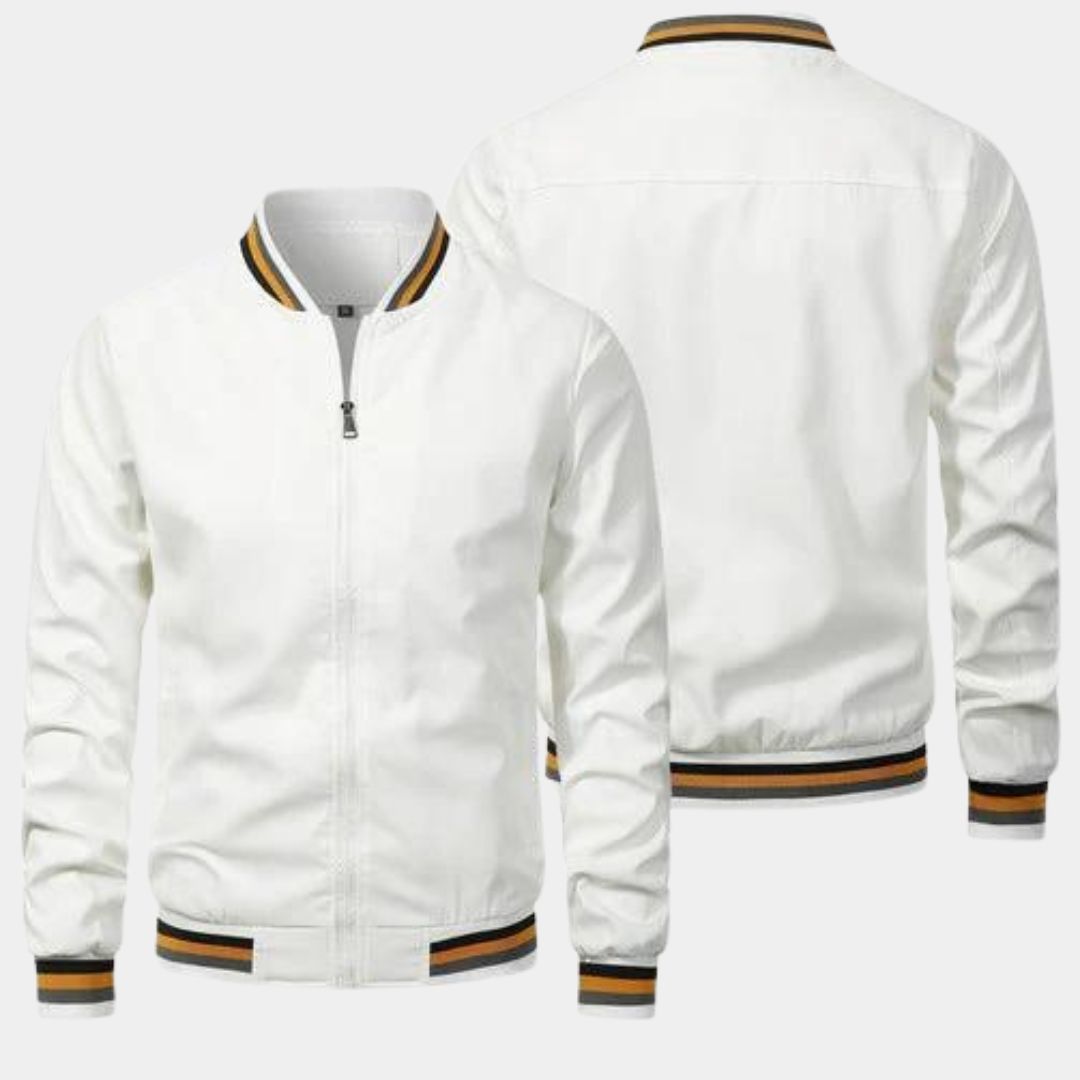 Street-Wave Classic Bomber Jacket In Military Green Polyester For Men Everyday Style And Lightweight Comfort