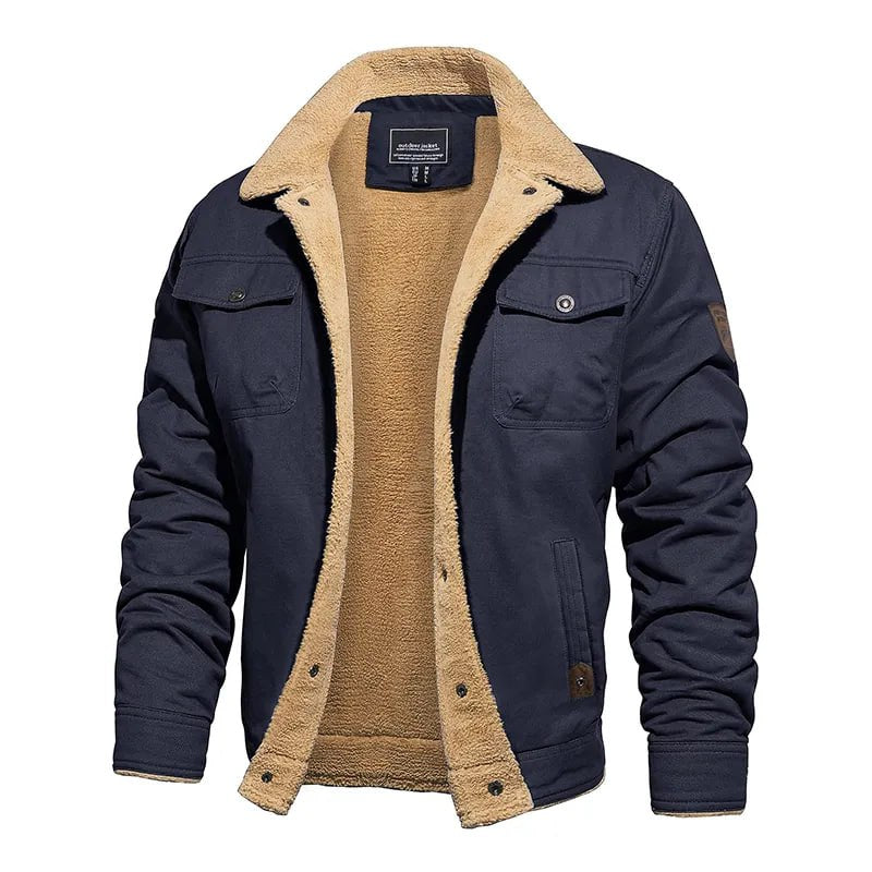 Street-Wave Classic Winter Jacket With Cozy Fleece Lining For Men Warm Comfort All Winter Wear