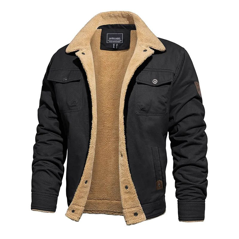 Street-Wave Classic Winter Jacket With Cozy Fleece Lining For Men Warm Comfort All Winter Wear